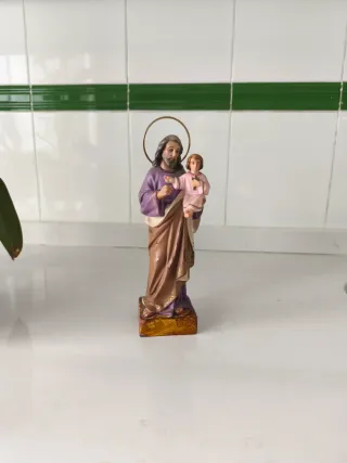 Figura San José estuco sellado Olot