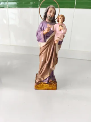 Figura San José estuco sellado Olot