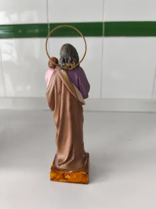Figura San José estuco sellado Olot