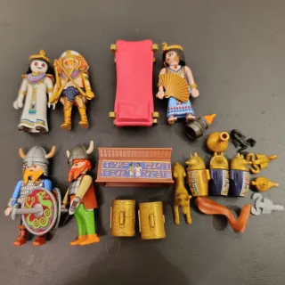 Lote Figuras Playmobil Antiguo Egipto y Vikingos