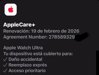 Apple Watch Ultra 1 con AppleCare+