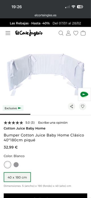 Cuna Ikea con Colchón Ecus Kids