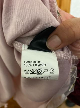 Vestido tul bordado floral rosa