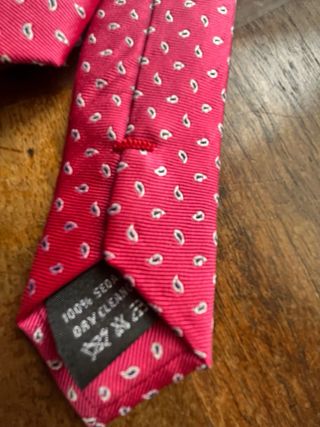 Corbata de seda Dustin roja