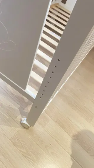 Cuna blanca con colchón