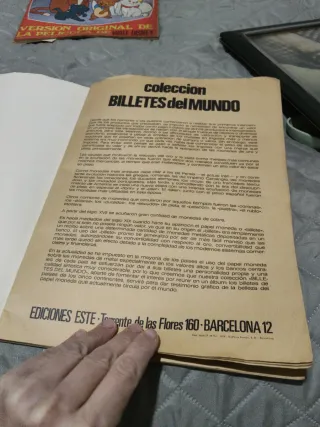 Álbum Cromos Billetes del Mundo Vintage