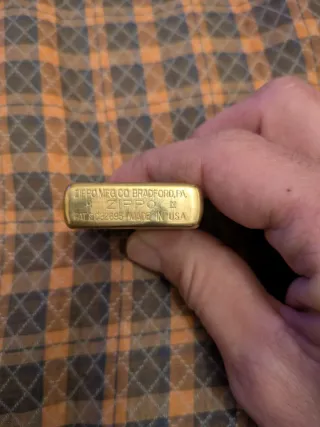 Zippo Bradford PA Pat 2032695 Made in USA