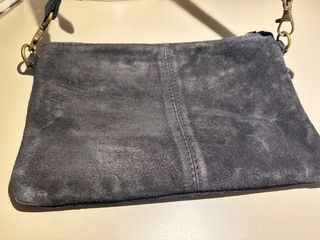 Bolso bandolera piel negra Brownie