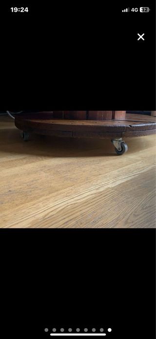 Mesa Bobina Madera y Metal