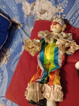 Pagliaccio vintage con carillon funzionante