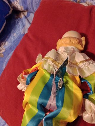 Pagliaccio vintage con carillon funzionante