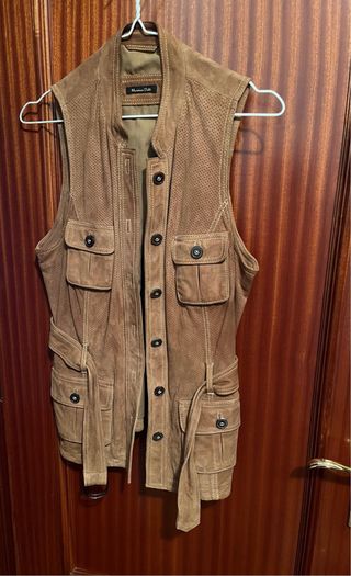 Chaleco Massimo Dutti piel Talla L