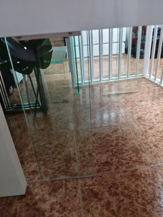 Mesa de salón moderna cristal