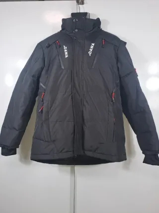 Chaqueta Parka Plumas Negra Talla 3XL - Nueva