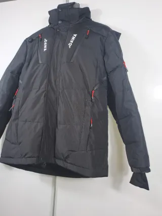Chaqueta Parka Plumas Negra Talla 3XL - Nueva
