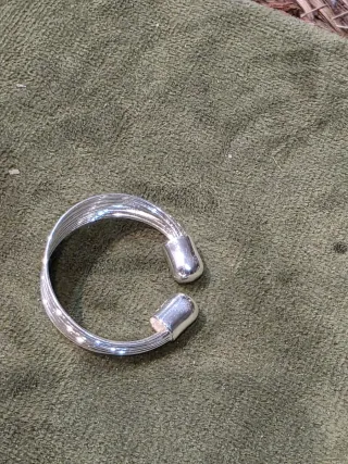 Anillo Plata de Ley Diseño Hilos Ajustable