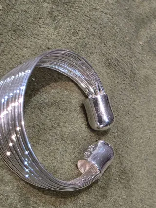 Anillo Plata de Ley Diseño Hilos Ajustable