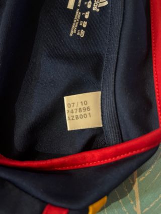 Equipacion Selección Española Fútbol Adidas Azul