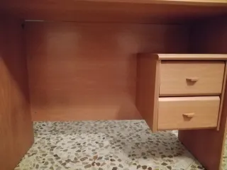 Escritorio juvenil madera haya con cajones