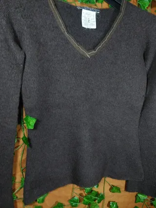 Liu Jo maglione marrone scollo a V