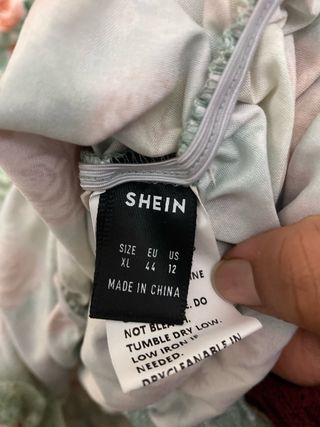 Vestido floral manga larga