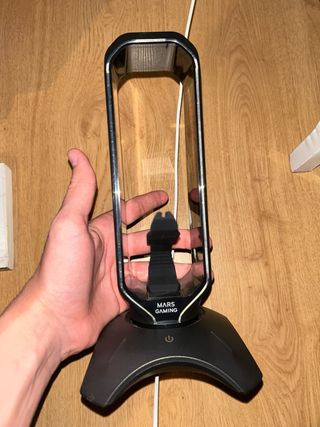 Supporto per Cuffie Mars Gaming LED Nero