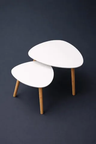 Coppia tavolini design Scandivano