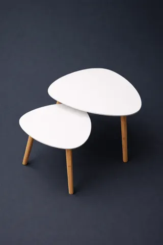 Coppia tavolini design Scandivano