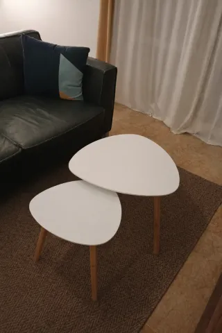 Coppia tavolini design Scandivano