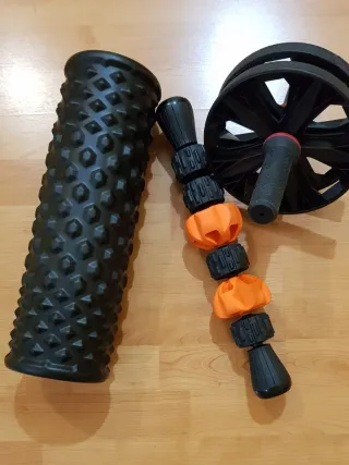 Rodillo Masaje Fitness(Pack de 3 Accesorios).