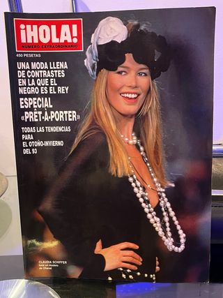 Revista Hola 1993 Claudia Schiffer