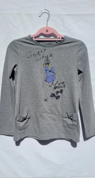 Conjunto niña: Camiseta y Pantalón de pana