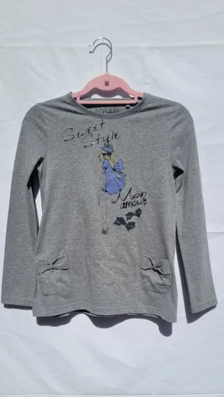 Conjunto niña: Camiseta y Pantalón de pana