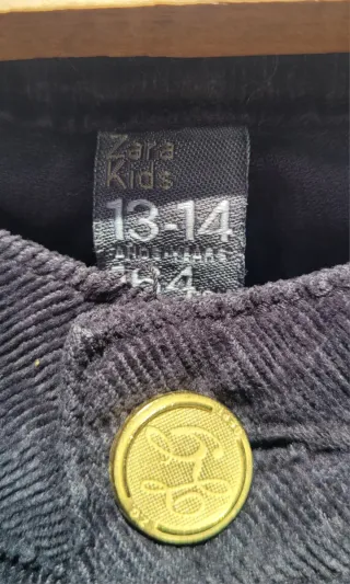 Conjunto niña: Camiseta y Pantalón de pana