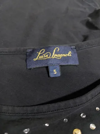 Top Luisa Spagnoli nero monospalla