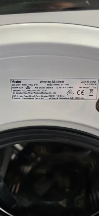 Lavadora Haier Nueva 9 kg