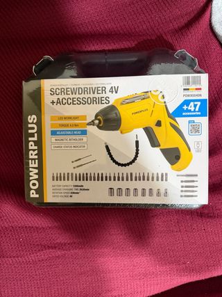 Atornillador Powerplus 4V + 47 Accesorios
