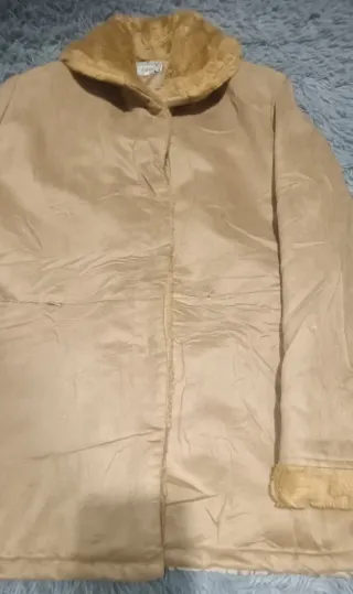 Chaquetón ante beige T. 40/42