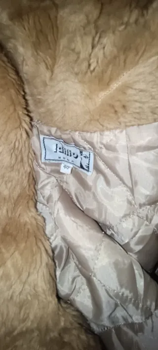 Chaquetón ante beige T. 40/42