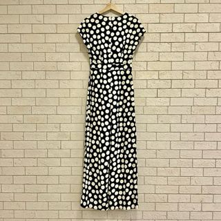 Talla XS - Mono de lunares beige y negro