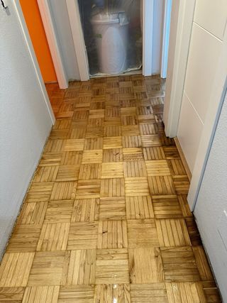 Parquet de madera acuchillado