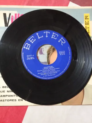 Disco Vinilo Villancicos Manolo Escobar Belter
