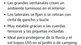 Carpa 3x3 impermeable azul, completa