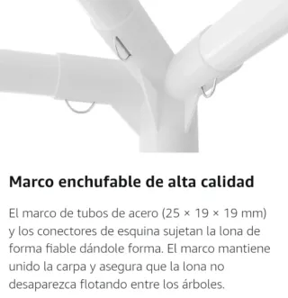 Carpa 3x3 impermeable azul, completa