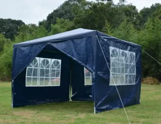 Carpa 3x3 impermeable azul, completa