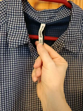 Camisa cuadros azul Stradivarius Talla M