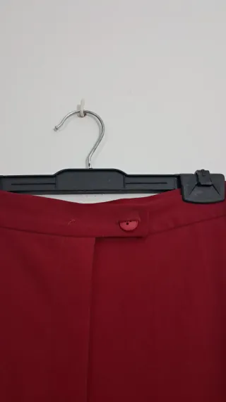 Pantalón de Pinzas de Vestir Rojo