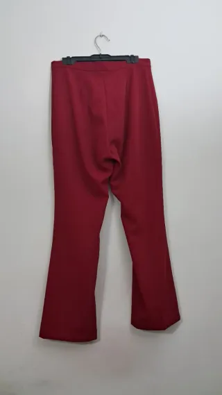 Pantalón de Pinzas de Vestir Rojo