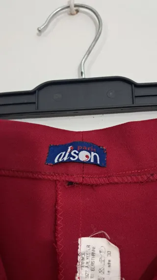 Pantalón de Pinzas de Vestir Rojo