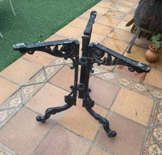 Pies de mesa de jardín de metal